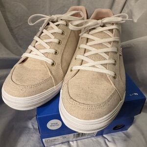 Keds Natural Canvas Sneakers with White Accents